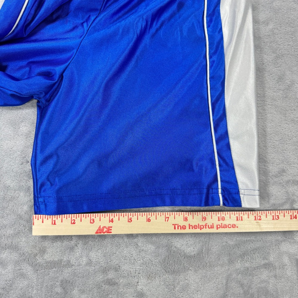 VTG TEAMWORK Athletic Apparel Basketball Dazzle Shorts Mens 28-30 Blue White USA - Picture 8 of 9
